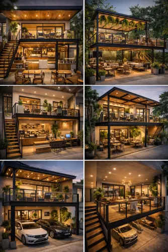 Mezannine Cafe Modern di Lengkong